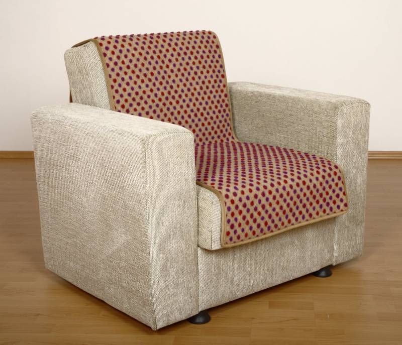 Licardo Sesselschoner Sesselschoner Wolle Noppen beige 150 x 50 cm Licardo Sesselschoner Sesselschoner Wolle Noppen beige 150 x 50 cm von Licardo