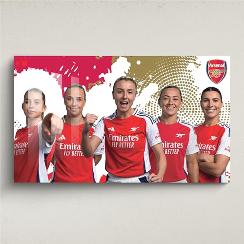 Licensed Décor Arsenal FC Acryl-Wandkunst, klein (65 cm (B) x 40 cm (H), Spieler-Mix 1 von Licensed Decor