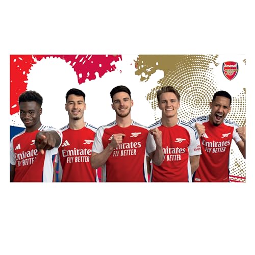 Licensed Décor Arsenal FC Matte – Größe L (185 cm (B) x 100 cm (H) – Spieler-Mix 1 für Herren von Licensed Décor