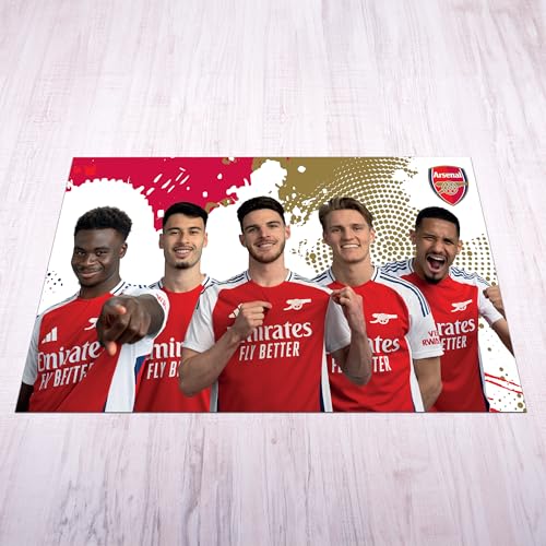 Licensed Décor Arsenal FC Matte – Größe M (125 cm (B) x 100 cm (H), Spieler-Mix 1 von Licensed Décor