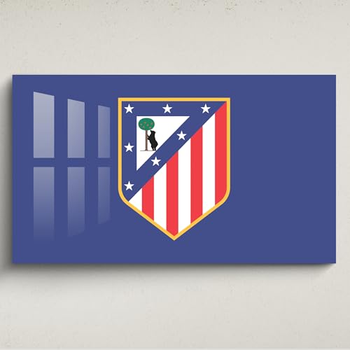 Licensed Décor Atlético de Madrid Wandkunst, Acryl, klein, 65 x 40 cm, farbiges Wappen auf Marke, Blau Licensed Décor Atlético de Madrid Wandkunst, Acryl, klein, 65 x 40 cm, farbiges Wappen auf Marke, Blau von Licensed Decor