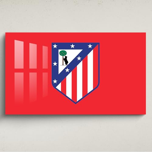 Licensed Décor Atlético de Madrid Wandkunst, Acryl, klein, 65 x 40 cm, farbiges Wappen auf der Marke, Rot Licensed Décor Atlético de Madrid Wandkunst, Acryl, klein, 65 x 40 cm, farbiges Wappen auf der Marke, Rot von Licensed Décor
