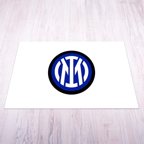 Licensed Décor FC Internazionale Milano – Große Vinyl-Fußmatte – Wappen auf Weiß von Licensed Decor