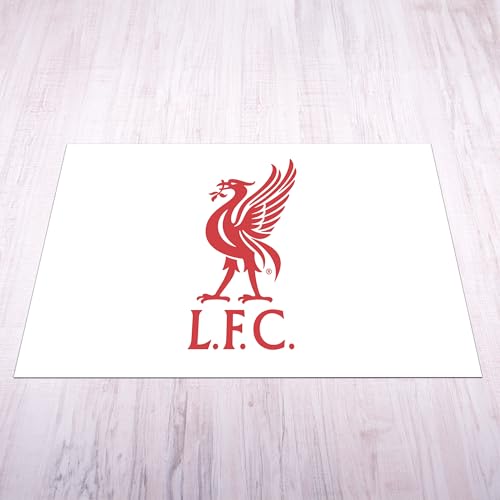 Licensed Décor Liverpool FC Matte – klein (70 cm (B) x 100 cm (H) – Lebervogel in Marke Rot auf Weiß von Licensed Décor