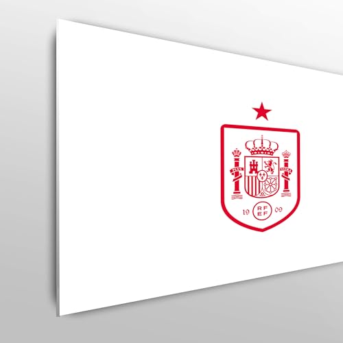 Licensed Décor - RFEF Kopfteil für Einzelbett – 100 cm (B) x 75 cm (H) – Abzeichen rot – offizielles Lizenzprodukt von Licensed Décor