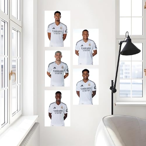 Licensed Decor Real Madrid Wallart Vinyl-Wandbild, A2, Attacking 5 Studio, 59 cm (H) x 42 cm (B) von Licensed Decor