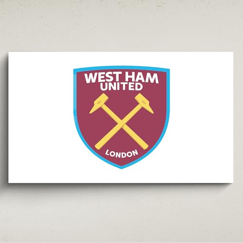 Licensed Décor West Ham United FC Acryl-Wandkunst, mittelgroß, 100 x 60 cm, Farbwappen auf Weiß Licensed Décor West Ham United FC Acryl-Wandkunst, mittelgroß, 100 x 60 cm, Farbwappen auf Weiß von Licensed Decor
