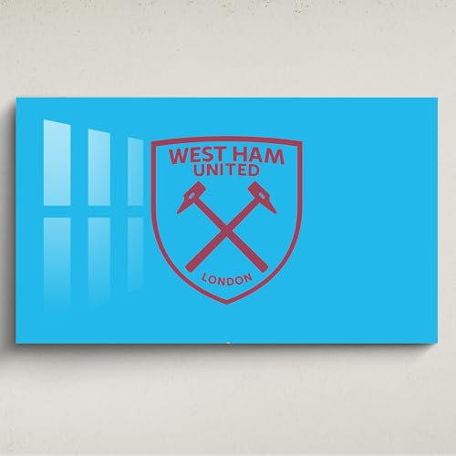Licensed Décor West Ham United FC Wandkunst, Acryl, klein, 65 x 40 cm, Weinrot auf Blau Licensed Décor West Ham United FC Wandkunst, Acryl, klein, 65 x 40 cm, Weinrot auf Blau von Licensed Decor