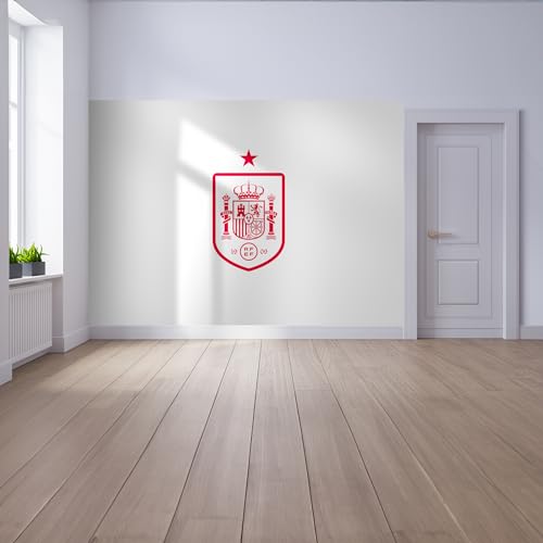 Lizenziertes Dekor The Royal Spanish Football Federation (RFEF), mittelgroßes Wandbild, 185 x 100 cm, Rot von Licensed Decor
