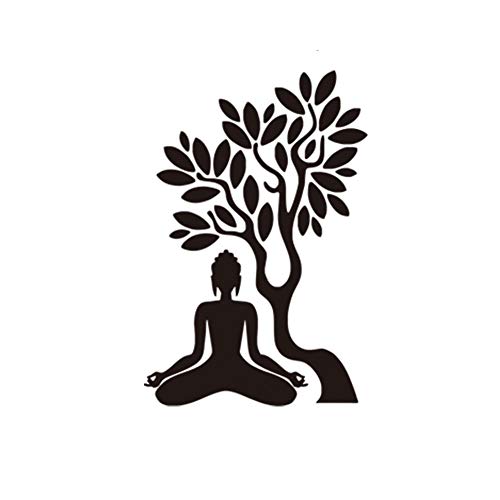 Wandsticker für Buddha, sitzend, unter Lindenbaum, Größe L von Lichi