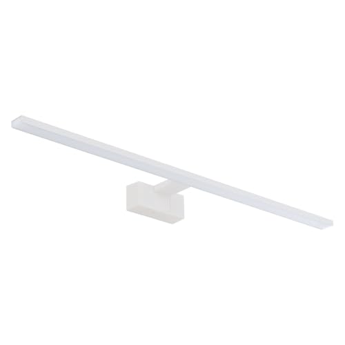 LED Badlampe Wand 80 cm lang IP44 Weiß 4000 K 1200 lm neutrales Licht hell Aluminium Modern Spiegelleuchte Wandlampe innen Spiegel Badezimmer von Licht-Erlebnisse