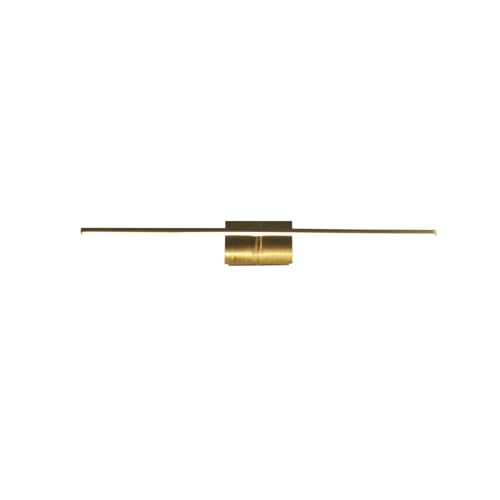 LED Spiegelleuchte Metall in Messing IP44 Badezimmer Bad B:41 cm 7 W 3000 K warmweiß Modern Spiegel Licht Bilderlampe Wandleuchte Wohnzimmer CLIFFREY von Licht-Erlebnisse