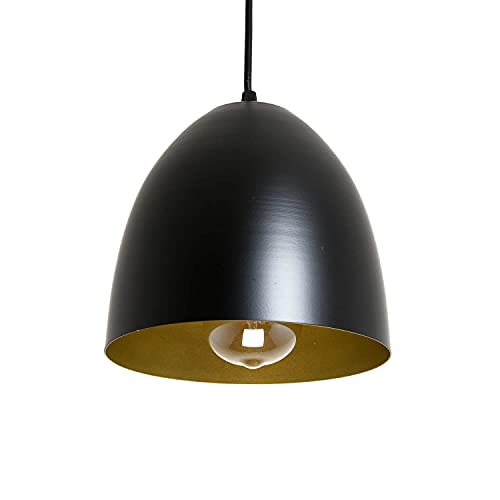 Licht-Erlebnisse ANNIE Runde Pendelleuchte Esstisch Ø20cm in Schwarz Gold Hängelampe höhenverstellbar Licht-Erlebnisse ANNIE Runde Pendelleuchte Esstisch Ø20cm in Schwarz Gold Hängelampe höhenverstellbar von Licht-Erlebnisse