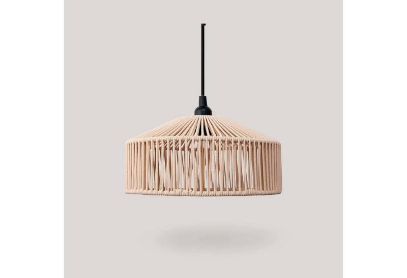 Licht-Erlebnisse Außen-Deckenleuchte JEJU, ohne Leuchtmittel, LED IP54 D: 30 cm Seil Lampenschirm Boho Style außen Outdoor von Licht-Erlebnisse