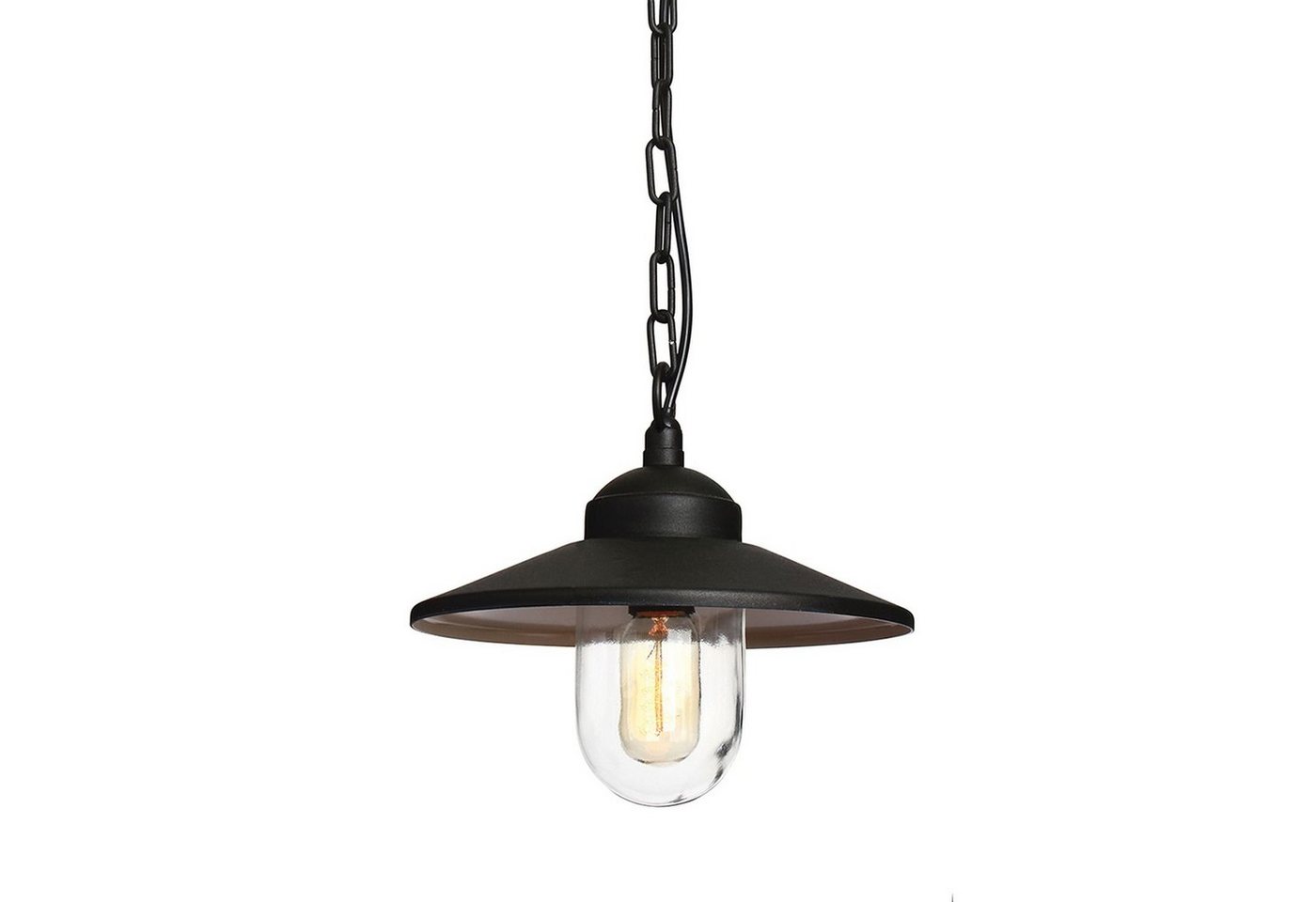 Licht-Erlebnisse Außen-Deckenleuchte KARISE, ohne Leuchtmittel, Außenleuchte IP44 E27 Schwarz Glas Edelstahl Maritim Außenlampe Haus Licht-Erlebnisse Außen-Deckenleuchte KARISE, ohne Leuchtmittel, Außenleuchte IP44 E27 Schwarz Glas Edelstahl Maritim Außenlampe Haus von Licht-Erlebnisse