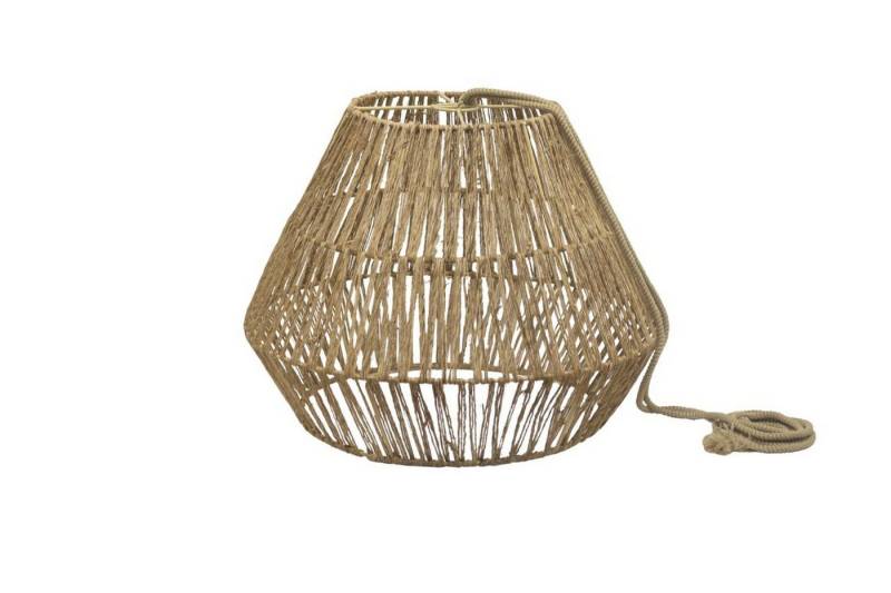 Licht-Erlebnisse Außen-Deckenleuchte WARPE, LED, Warmweiß, Boho tragbares LED Modul Akku Dimmer Fernbedienung IP54 Ø 40 cm außen von Licht-Erlebnisse