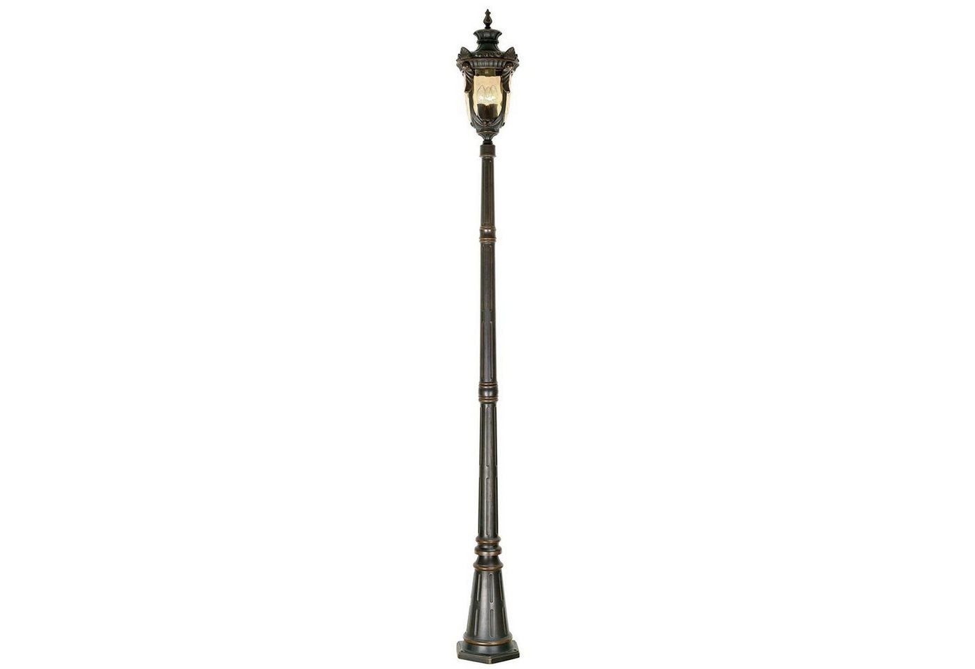 Licht-Erlebnisse Außen-Stehlampe AMY, ohne Leuchtmittel, Stehlampe außen IP44 Creme Bronze E27 237 cm Glas Metall Rustikal Licht-Erlebnisse Außen-Stehlampe AMY, ohne Leuchtmittel, Stehlampe außen IP44 Creme Bronze E27 237 cm Glas Metall Rustikal von Licht-Erlebnisse
