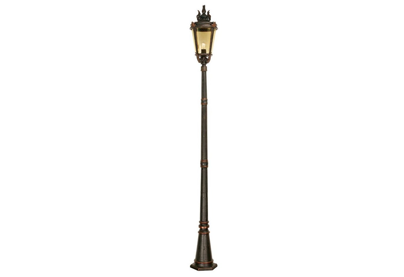 Licht-Erlebnisse Außen-Stehlampe BISHOP, ohne Leuchtmittel, Außenlampe Hof Garten IP44 Bronze E27 239 cm Glas Metall Rustikal Licht-Erlebnisse Außen-Stehlampe BISHOP, ohne Leuchtmittel, Außenlampe Hof Garten IP44 Bronze E27 239 cm Glas Metall Rustikal von Licht-Erlebnisse