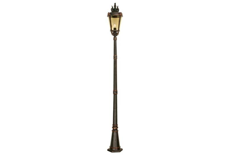 Licht-Erlebnisse Außen-Stehlampe BISHOP, ohne Leuchtmittel, Außenlampe Hof Garten IP44 Bronze E27 239 cm Glas Metall Rustikal Licht-Erlebnisse Außen-Stehlampe BISHOP, ohne Leuchtmittel, Außenlampe Hof Garten IP44 Bronze E27 239 cm Glas Metall Rustikal von Licht-Erlebnisse