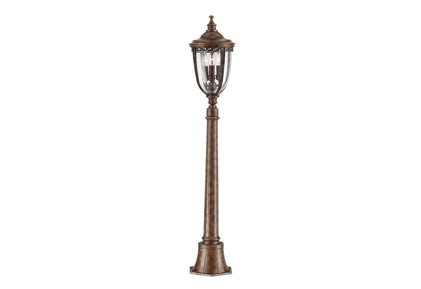 Licht-Erlebnisse Außen-Stehlampe EDMUND, ohne Leuchtmittel, Wegeleuchte Bronze IP44 E14 118 cm Glas Metall Rustikal Stehleuchte Licht-Erlebnisse Außen-Stehlampe EDMUND, ohne Leuchtmittel, Wegeleuchte Bronze IP44 E14 118 cm Glas Metall Rustikal Stehleuchte von Licht-Erlebnisse