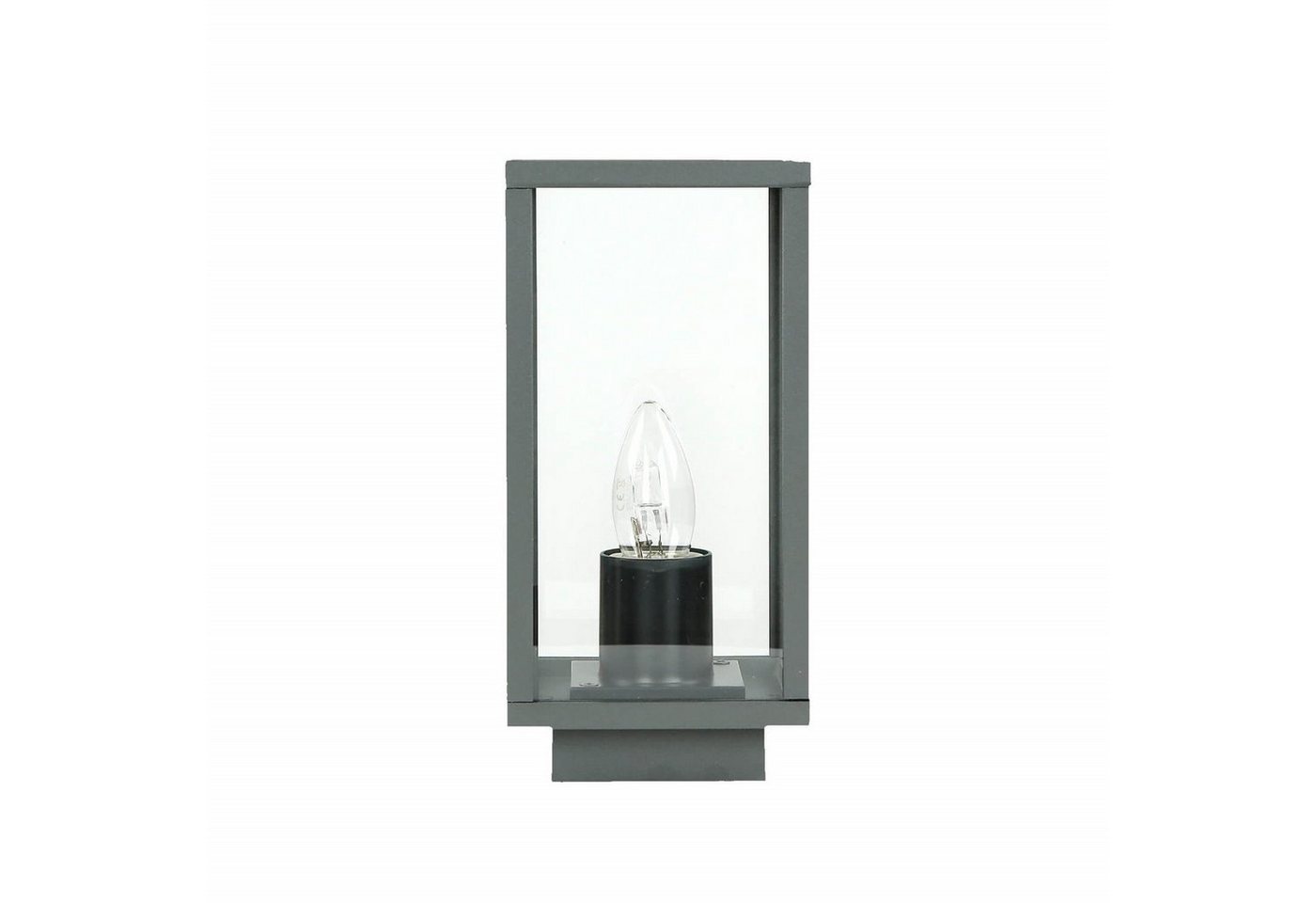 Licht-Erlebnisse Außen-Stehlampe KASSEL, ohne Leuchtmittel, Außenleuchte Anthrazit Metall Vintage Sockelleuchte Lampe Licht-Erlebnisse Außen-Stehlampe KASSEL, ohne Leuchtmittel, Außenleuchte Anthrazit Metall Vintage Sockelleuchte Lampe von Licht-Erlebnisse