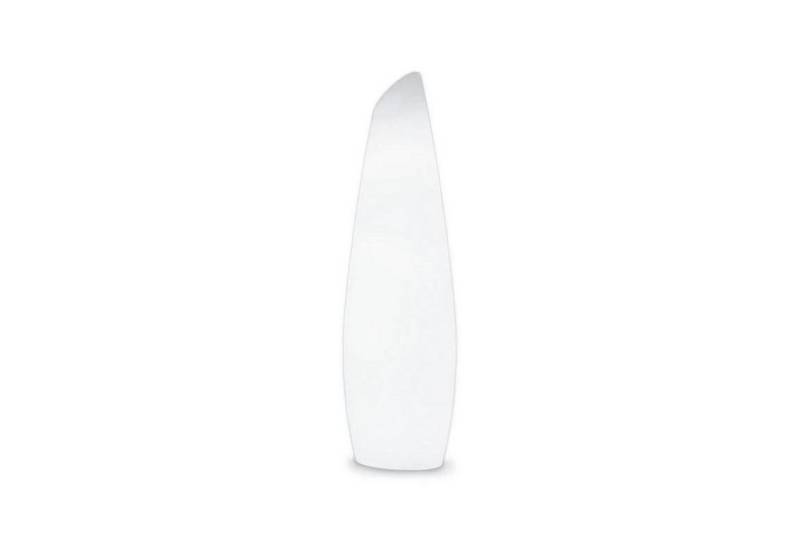 Licht-Erlebnisse Außen-Stehlampe KATSUYA, LED fest integriert, LED Farbwechsel RGBW dimmbar Fernbedienung Weiß 140 cm IP65 mit Akku von Licht-Erlebnisse