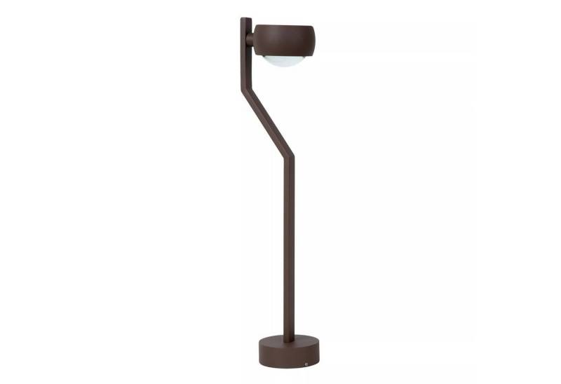 Licht-Erlebnisse Außen-Stehlampe MEVI, LED fest integriert, Warmweiß, LED Aluminium IP54 2700 K warmweißes Licht 540 lm 50 cm hoch von Licht-Erlebnisse