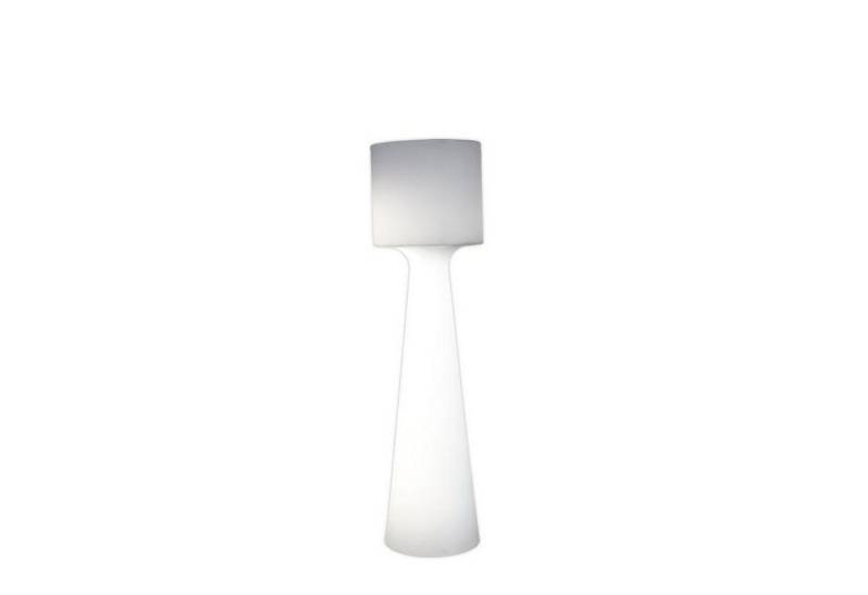 Licht-Erlebnisse Außen-Stehlampe MINATO, Kaltweiß, IP65 170 cm Weiß LED 6000 K 2000 lm Kabel Stecker Dekoleuchte außen von Licht-Erlebnisse