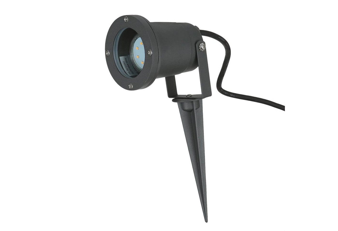 Licht-Erlebnisse Außen-Stehlampe PRESTON, ohne Leuchtmittel, Gartenstrahler Erdspieß Anthrazit GU10 IP44 Aluminium Wegeleuchte Licht-Erlebnisse Außen-Stehlampe PRESTON, ohne Leuchtmittel, Gartenstrahler Erdspieß Anthrazit GU10 IP44 Aluminium Wegeleuchte von Licht-Erlebnisse