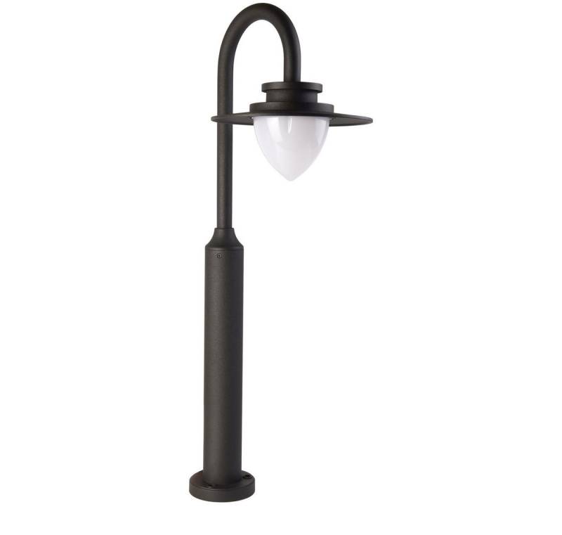 Licht-Erlebnisse Außen-Stehlampe SMYRINA, LED fest integriert, Warmweiß, LED Aluminium 79,5 cm hoch IP54 Grau Weiß warmweiß 3000 K 650 lm Licht-Erlebnisse Außen-Stehlampe SMYRINA, LED fest integriert, Warmweiß, LED Aluminium 79,5 cm hoch IP54 Grau Weiß warmweiß 3000 K 650 lm von Licht-Erlebnisse
