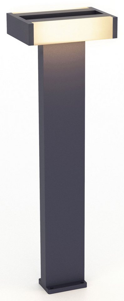 Licht-Erlebnisse Außen-Stehlampe TOHOVO, LED fest integriert, Warmweiß, LED Aluminium 71,5 cm IP44 Anthrazit warmweiß 3000 K 1300 lm Modern Licht-Erlebnisse Außen-Stehlampe TOHOVO, LED fest integriert, Warmweiß, LED Aluminium 71,5 cm IP44 Anthrazit warmweiß 3000 K 1300 lm Modern von Licht-Erlebnisse