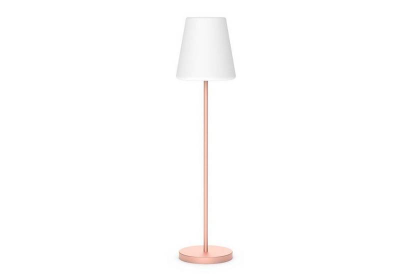Licht-Erlebnisse Außen-Stehlampe UMI, LED fest integriert, LED Solar Farbwechsel Dimmer IP65 177,2 cm Rosa Weiß kabellos von Licht-Erlebnisse