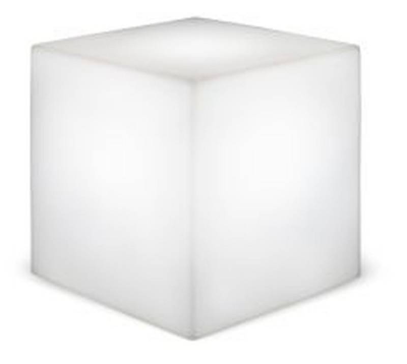 Licht-Erlebnisse Außen-Stehlampe VINKLAD, LED, Solar Leuchtwürfel LED Farbwechsler Dimmer Fernbedienung B: 40 cm IP65 von Licht-Erlebnisse
