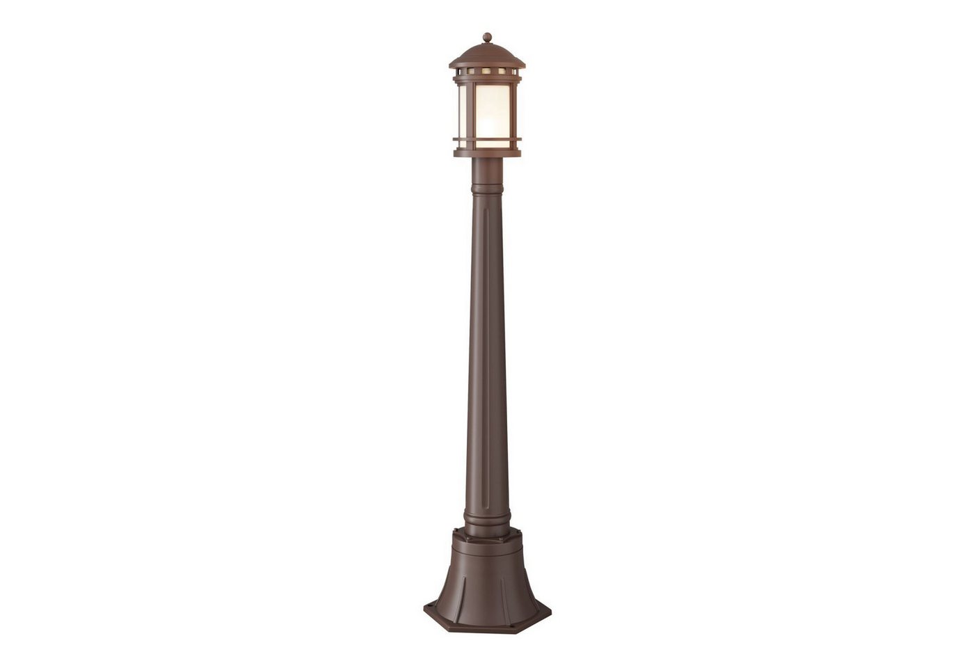 Licht-Erlebnisse Außen-Stehlampe YANO, ohne Leuchtmittel, Aluminium 105 cm hoch IP44 Braun Weiß E27 rund Vintage Licht-Erlebnisse Außen-Stehlampe YANO, ohne Leuchtmittel, Aluminium 105 cm hoch IP44 Braun Weiß E27 rund Vintage von Licht-Erlebnisse