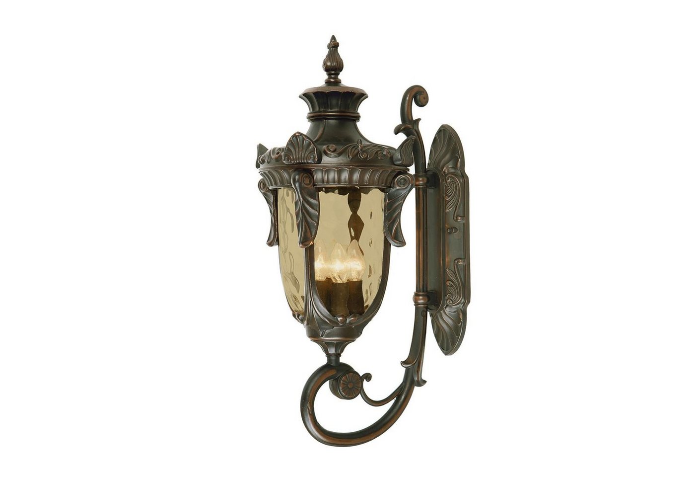 Licht-Erlebnisse Außen-Wandleuchte AMY, ohne Leuchtmittel, Wandlampe außen Creme Bronze IP44 E14 Glas Metall Rustikal Wandleuchte Licht-Erlebnisse Außen-Wandleuchte AMY, ohne Leuchtmittel, Wandlampe außen Creme Bronze IP44 E14 Glas Metall Rustikal Wandleuchte von Licht-Erlebnisse