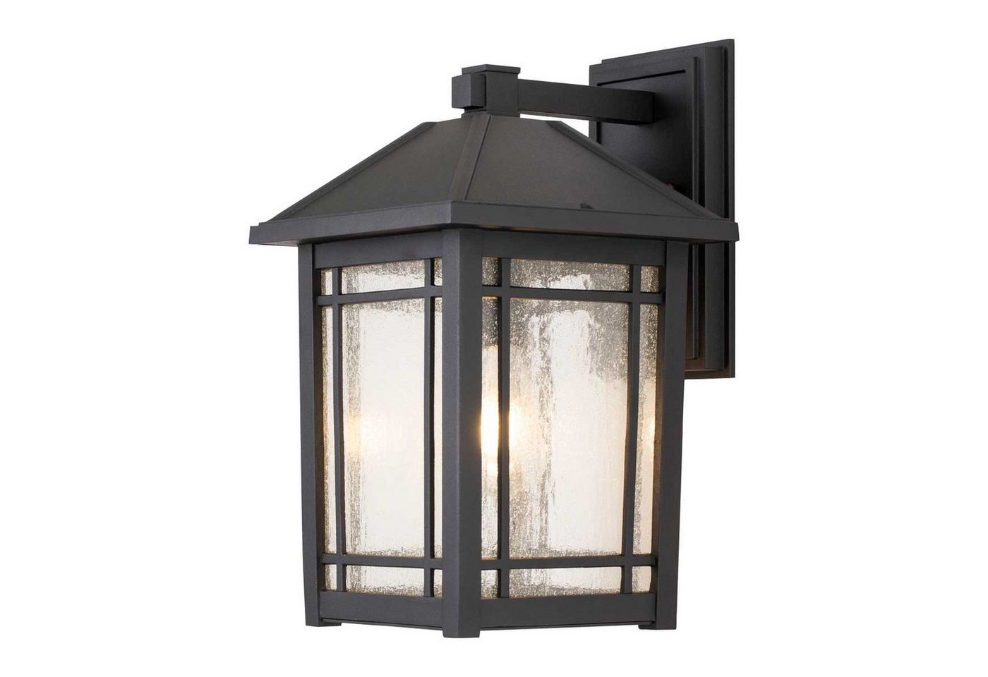 Licht-Erlebnisse Außen-Wandleuchte DOVER, ohne Leuchtmittel, Aluminium Glas E27 IP44 H: 41,8 cm Schwarz Rustikal Downlight Licht-Erlebnisse Außen-Wandleuchte DOVER, ohne Leuchtmittel, Aluminium Glas E27 IP44 H: 41,8 cm Schwarz Rustikal Downlight von Licht-Erlebnisse