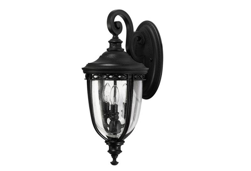 Licht-Erlebnisse Außen-Wandleuchte EDMUND, ohne Leuchtmittel, Außenleuchte Wand Schwarz Haus Terrasse Glas Metall IP44 E14 Licht-Erlebnisse Außen-Wandleuchte EDMUND, ohne Leuchtmittel, Außenleuchte Wand Schwarz Haus Terrasse Glas Metall IP44 E14 von Licht-Erlebnisse