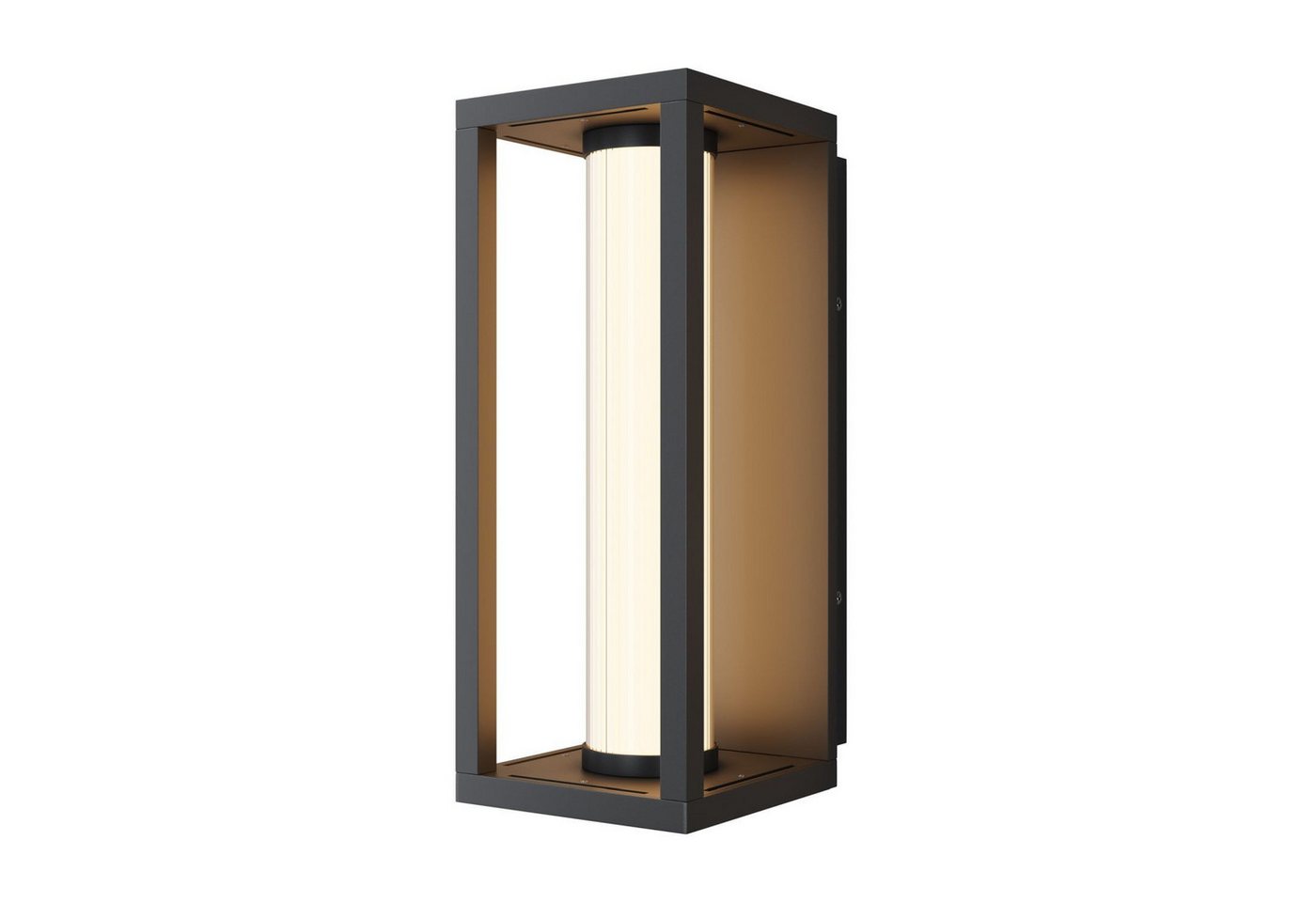 Licht-Erlebnisse Außen-Wandleuchte EMIN, LED fest integriert, Warmweiß, LED Aluminium 35,5 cm hoch IP54 Schwarz Weiß eckig 3000 K warmweiß Licht-Erlebnisse Außen-Wandleuchte EMIN, LED fest integriert, Warmweiß, LED Aluminium 35,5 cm hoch IP54 Schwarz Weiß eckig 3000 K warmweiß von Licht-Erlebnisse