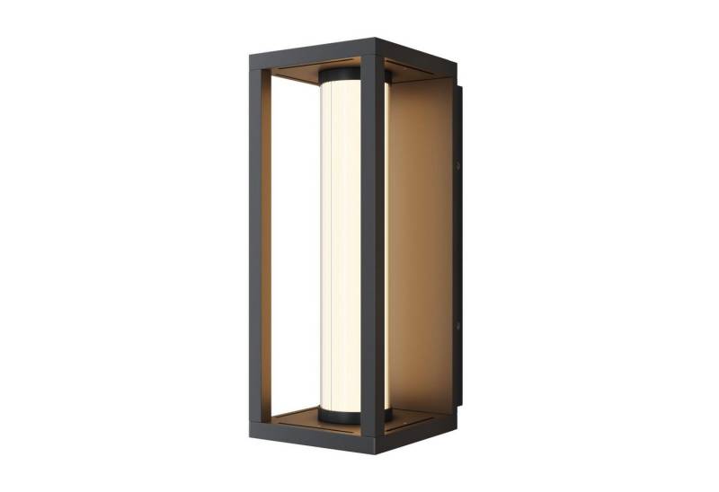 Licht-Erlebnisse Außen-Wandleuchte EMIN, LED fest integriert, Warmweiß, LED Aluminium 35,5 cm hoch IP54 Schwarz Weiß eckig 3000 K warmweiß Licht-Erlebnisse Außen-Wandleuchte EMIN, LED fest integriert, Warmweiß, LED Aluminium 35,5 cm hoch IP54 Schwarz Weiß eckig 3000 K warmweiß von Licht-Erlebnisse