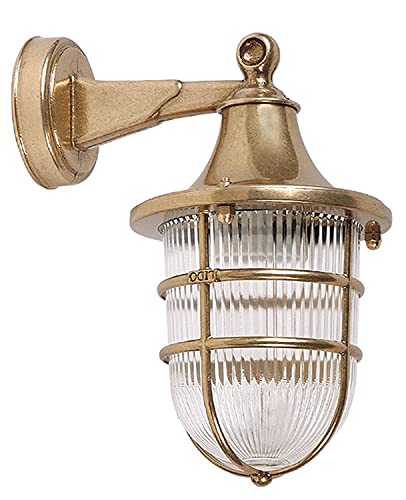 Licht-Erlebnisse Außen Wandleuchte Echt-Messing wertig EU IP64 E27 H:27cm rostfrei Schiffslampe antik Wandlampe Außenleuchte Außenlampe maritim Hof Garten Licht-Erlebnisse Außen Wandleuchte Echt-Messing wertig EU IP64 E27 H:27cm rostfrei Schiffslampe antik Wandlampe Außenleuchte Außenlampe maritim Hof Garten von Licht-Erlebnisse