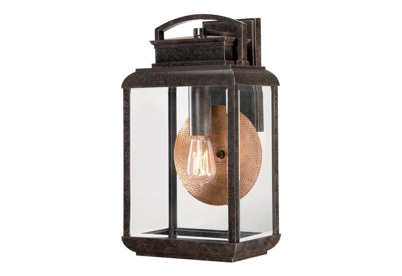 Licht-Erlebnisse Außen-Wandleuchte HOWARD, Wandleuchte außen Bronze Garten Haus Glas Metall IP44 E27 Wandlampe Licht-Erlebnisse Außen-Wandleuchte HOWARD, Wandleuchte außen Bronze Garten Haus Glas Metall IP44 E27 Wandlampe von Licht-Erlebnisse