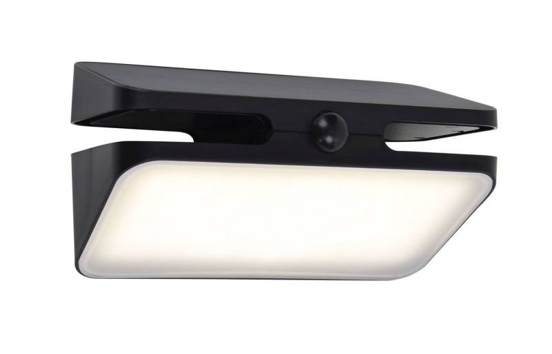 Licht-Erlebnisse Außen-Wandleuchte IZULA, LED fest integriert, Neutralweiß, LED Solar Bewegungsmelder mit Schalter B: 21 cm IP54 Schwarz länglich Licht-Erlebnisse Außen-Wandleuchte IZULA, LED fest integriert, Neutralweiß, LED Solar Bewegungsmelder mit Schalter B: 21 cm IP54 Schwarz länglich von Licht-Erlebnisse