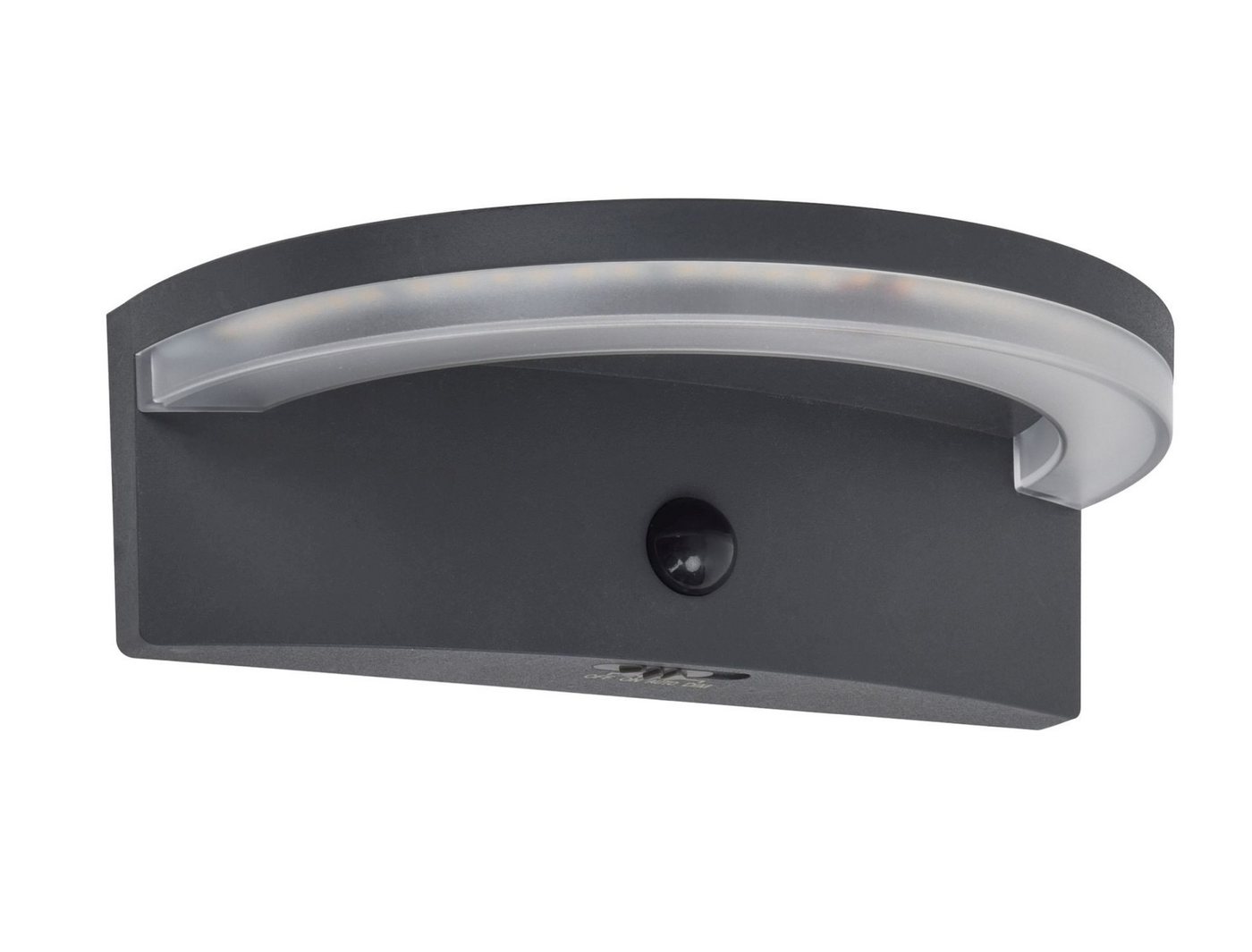 Licht-Erlebnisse Außen-Wandleuchte KESNEP, LED fest integriert, Neutralweiß, Solar LED Bewegungsmelder mit Schalter B: 19 cm IP44 Anthrazit Modern Licht-Erlebnisse Außen-Wandleuchte KESNEP, LED fest integriert, Neutralweiß, Solar LED Bewegungsmelder mit Schalter B: 19 cm IP44 Anthrazit Modern von Licht-Erlebnisse