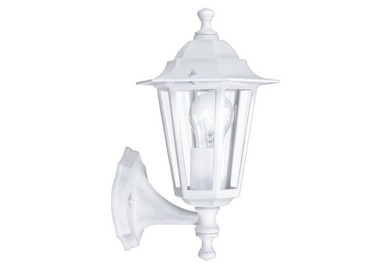 Licht-Erlebnisse Außen-Wandleuchte LATERNA 5, ohne Leuchtmittel, Laternen Wandleuchte für Außen in weiss von Licht-Erlebnisse