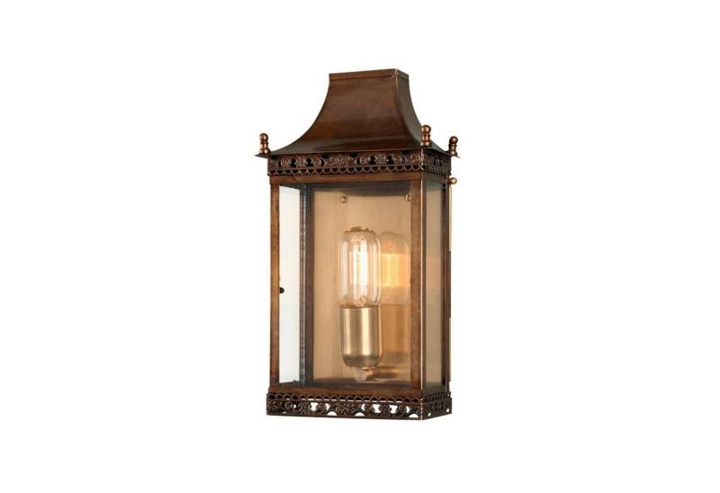 Licht-Erlebnisse Außen-Wandleuchte MARTHA, ohne Leuchtmittel, Außenwandlampe Hof Terrasse IP44 E27 Glas Echt-Messing Vintage Licht-Erlebnisse Außen-Wandleuchte MARTHA, ohne Leuchtmittel, Außenwandlampe Hof Terrasse IP44 E27 Glas Echt-Messing Vintage von Licht-Erlebnisse