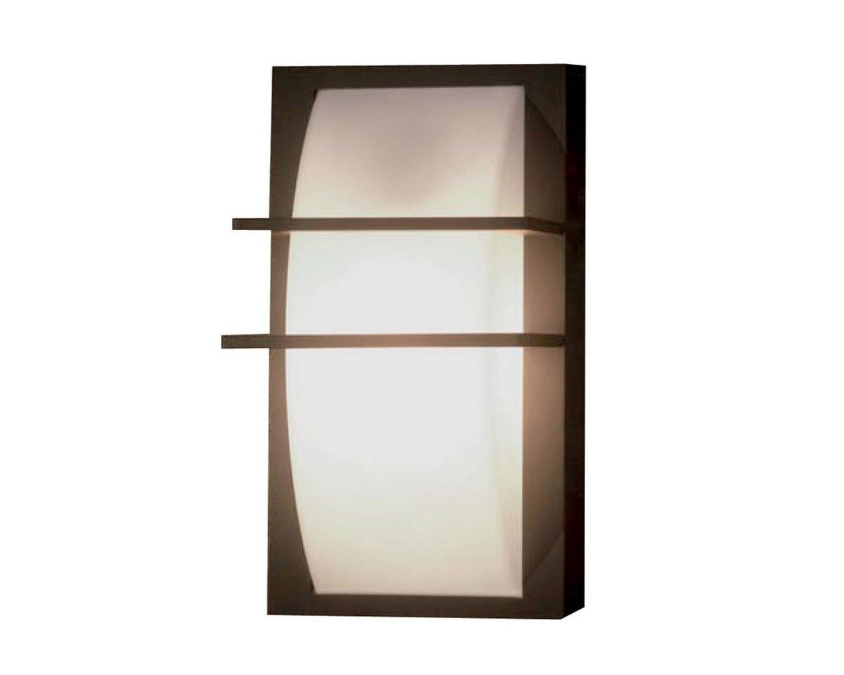 Licht-Erlebnisse Außen-Wandleuchte MIAVALUR, ohne Leuchtmittel, Außenlampe Wand IP65 Aluminium Grau E27 Modern Wandlampe außen Hof von Licht-Erlebnisse