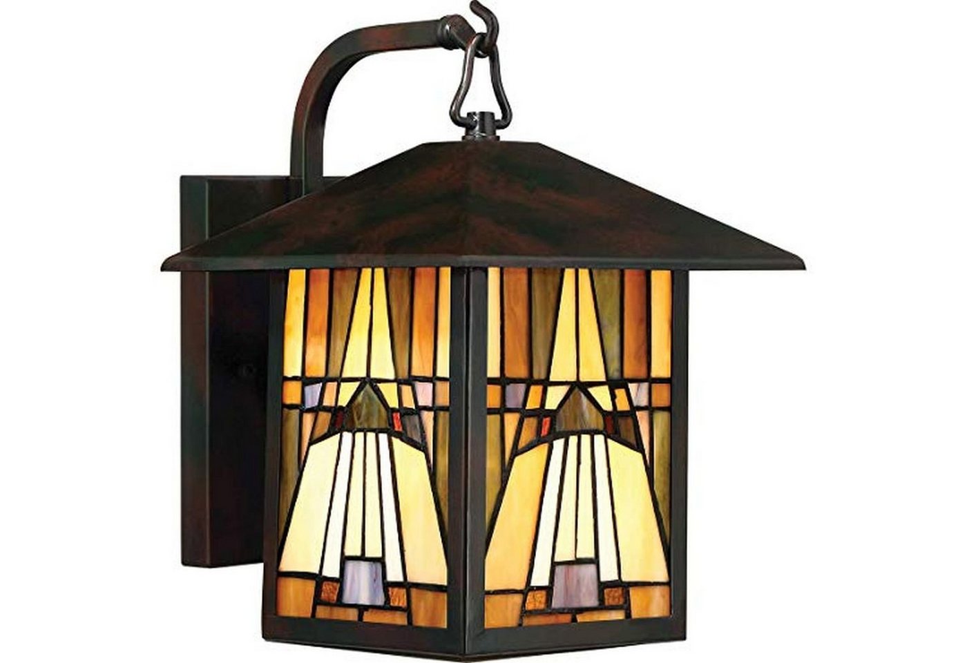 Licht-Erlebnisse Außen-Wandleuchte MISSY, ohne Leuchtmittel, Außenwandlampe IP44 E27 Gelb in Bronze Glas Metall Tiffany Stil Licht-Erlebnisse Außen-Wandleuchte MISSY, ohne Leuchtmittel, Außenwandlampe IP44 E27 Gelb in Bronze Glas Metall Tiffany Stil von Licht-Erlebnisse