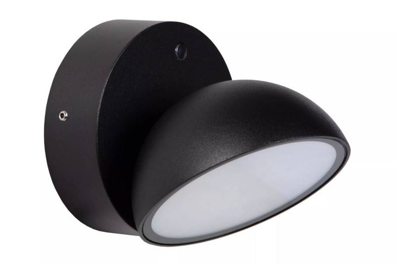Licht-Erlebnisse Außen-Wandleuchte OMEX, LED fest integriert, Warmweiß, LED Metall mit Bewegungsmelder H: 13,5 cm IP54 Schwarz 1200 lm Licht-Erlebnisse Außen-Wandleuchte OMEX, LED fest integriert, Warmweiß, LED Metall mit Bewegungsmelder H: 13,5 cm IP54 Schwarz 1200 lm von Licht-Erlebnisse