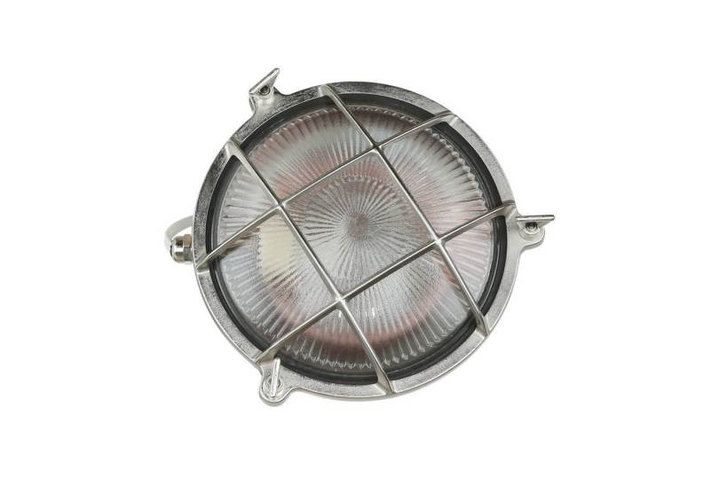 Licht-Erlebnisse Außen-Wandleuchte SERIFOS, ohne Leuchtmittel, Außenwandleuchte Messing echt maritim Schiffslampe Tür Lampe von Licht-Erlebnisse