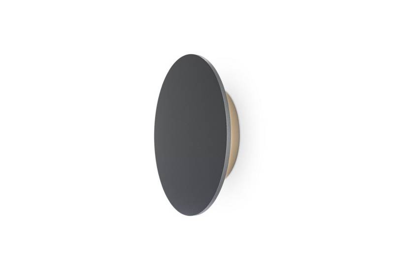 Licht-Erlebnisse Außen-Wandleuchte WADDY, LED, Warmweiß, LED Metall rund D: 18 cm cm breit IP65 Graphit 1050 lm Modern von Licht-Erlebnisse